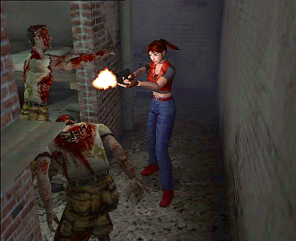 Resident Evil Code Veronica gameplay scene
