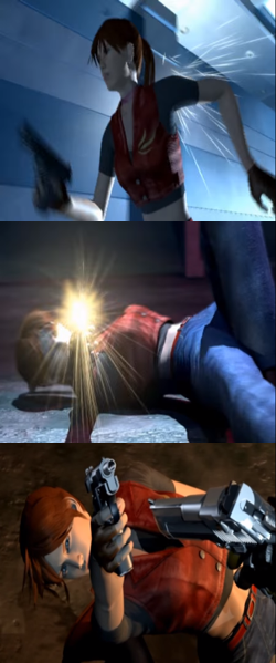 Claire Redfield in Code Veronica opening cinematic
