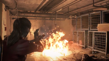 Resident Evil 2 Remake gameplay screenshot